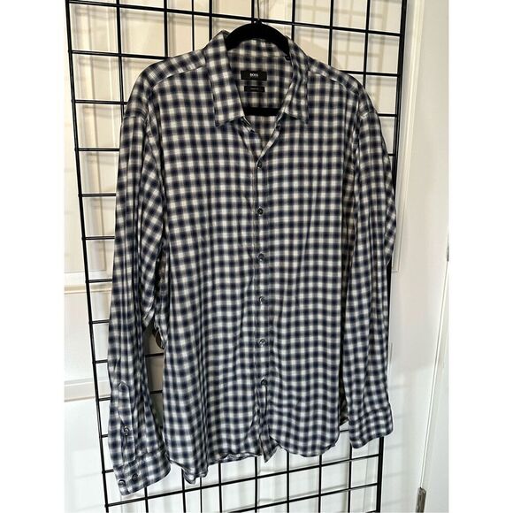 Boss Hugo Boss Robbie Sharp Fit Long Sleeve Shirt 2XL MSRP $135 - Picture 4 of 11